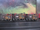 New  Tyco  Slot Car Lot Of  3 Tcr Wide Chassis With Gray Wheels
