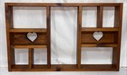 Vintage Wood Heart Cut Out Curio Cubby Wall Shelf Trinket Display Cottagecore