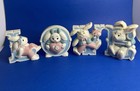 Vintage Homco Wall Decor Bunny Love Burwood Nursery Rabbit Plastic Plaques