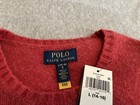 Nwt Polo Ralph Lauren Wool Cashmere Red Pullover Sweater Boys Youth Large 14-16