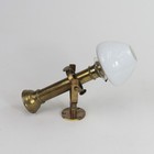 Antique Nautical Marine Brass Gimbal Swivel  Lamp Light Sconce 13  Tall