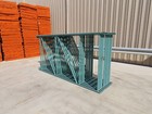 Interlake 10  X 60  Teardrop Pallet Racking Upright 3 x1-5 8  Leg Green