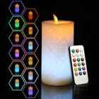 Led Flameless Candles Lights Christmas Lights Wick 12 Color Wedding Party Decor