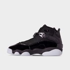 Big Kids  Jordan 6 Rings Basketball Shoes Black black white 323419 011
