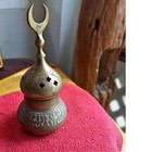 Rare Vintage Antique Hand Etched Brass Incense Burners Arab Engraved Handcrafted