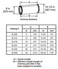 Majestic Sl300 Series Chimney Pipe - Sl348 48  Section Of Chimney Pipe