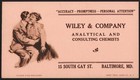 Vintage Ink Blotter Wiley Company Chemists  2 Baltimore James Montgomery Flagg