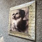 14 5    X 14 5    Sid Dickens Memory Plaque Block -    wisdom   s Face    A5 1997 - Wood
