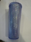 Starbucks Platinum Silver Diamond Studded Tumbler  Holiday Venti 24 Oz