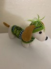 Dan Dee Dachshund Dog Collector Choice Plush Stuffed Toy Green Sweater Hat