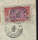 1929 Ivory Coast Registered Cover - Scott  90 - Abidjan To Switzerland