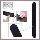 20 Pack 100 180 Grit Nail Files  Black Professional Reusable Emery Boards Nail F
