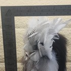Handcrafted Native American Style Mask Headdress W Feathers  Wood Base