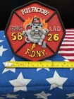 Code 3 Fdny Fire Factory Engine 58 Ladder 26 Resin Patch Plaque 2004