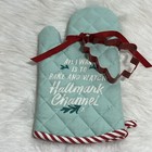 Hallmark Channel Christmas Oven Mitt Gift Set-tree Shaped Cookie Cutter   New
