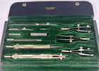 Vtg 1950 s Dietzgen Precision Drawing 11 Piece Instruments Drafting Set Germany
