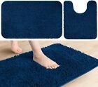 Chenille Bath Mat Rug Shaggy Bathroom Mats Absorbent Non-slip Carpet Shower Long