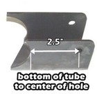 Lower Gm Metric Trailing Arm Mounts - 2 5  Drop  2 1 2    Single Hole Pair