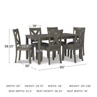 Signature Design By Ashley D388-425 Caitbrook 7-piece Dining Room Set  Gray Wash
