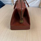 Vintage Leather Doctor Bag Antique Bag Satchel Nurse Medical Medicine Serval Zip