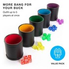 Brybelly Dice Set With Dice Shaker Cup - Perfect For Casino Dice Game - Dice Gam