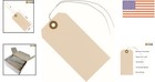Durable Blank Manila Label Tags With Wire Ties - 100 Pack For Easy Organizing