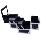 Sm-2176 Aluminum Makeup Train Case Jewelry Box Cosmetic With Mirror 9 x6 x6  