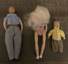 Town Square Miniature Dollhouse Doll Family Bendable 1999 Lot Of 7 Vintage