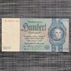 100 Nazi German Mark Swastika Banknote  1935  P183 Vf Wwii  Ww2 Currency Money