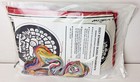 Vintage Stained Glass Christmas Embroidery Ornaments Stitch Kit Sealed Makes 4