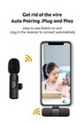 Lavalier Microphone Wireless Audio Video Recording Mini Mic For Android iphone
