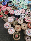 Vtg Lot Of 180 Sewing Spools Original Thread Various Brands Mix Wood And Plastic
