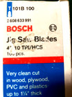 Bosh Jigsaw Blades 4  10 Tpi hcs  T 101b- 100 Blades Box Weight 1 Lbs