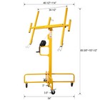13ft Drywall Lift Sheetrock Panel Hoist Jack Lifts W wheel 150lbs Capacity