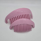 2 Vintage Goody Hair Accessories Tzers Banana Clip Pink Large   Small 1980s  945