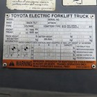 2014 Toyota 8fbcu25 5000 Lb Electric 48v Forklift 3-stage 189  Lift W  Sideshift