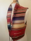Ralph Lauren Country Southwestern Serape Vest Jacket Vtg Aztec Red Medium