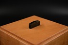 Wood Dovetail Box Made From Cherry With Black Ebony Pull Jewelry Gift Treasure
