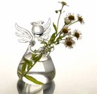Brccee Ac Angel Hanging Glass Angel Flower Vase Plant Flower Vase Hydroponic    