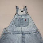 Polo Jeans Co Overalls Mens Xl Blue Denim Jean Bib Shortalls Ralph Lauren Shorts
