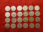 10 Kopeks 1922-1957 Yearly Most Complete Set 24 Soviet Russia  Free Ship In Usa