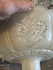 Antique Art Deco Torchiere Ribbed Ivory Milk Glass Lamp Light Shade