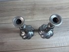 Vintage Wilton Armetale Pewter Candlestick Holders Set Of Two Mcm