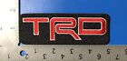 Trd Toyota Racing Development Iron On Patch        5   x1 75    Red W  Outline