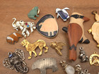 Vintage - Now 25 Piece Animals Bugs Pendants Charms Craft Jewelry Making Lot  5