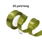 400 Yard Satin Ribbon - 16 Solid Color Fabric Satin Ribbon Set For Gift Wrapping