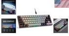 Portable Wired 65  Gaming Keyboard - Backlit  Mechanical Feel  Compact Design