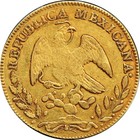 Mexico 8 Escudos G c  1849 M p  Guadalupe Y Calvo  Very Scarce  Km  383 6