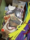 Huge Lot Scrapbooking Paper Scraps And Supplies 12 x12 x8  Box B2