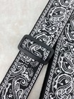 New Electric Guitar Strap Nice Embroidered Universal Instrument Strap  black 